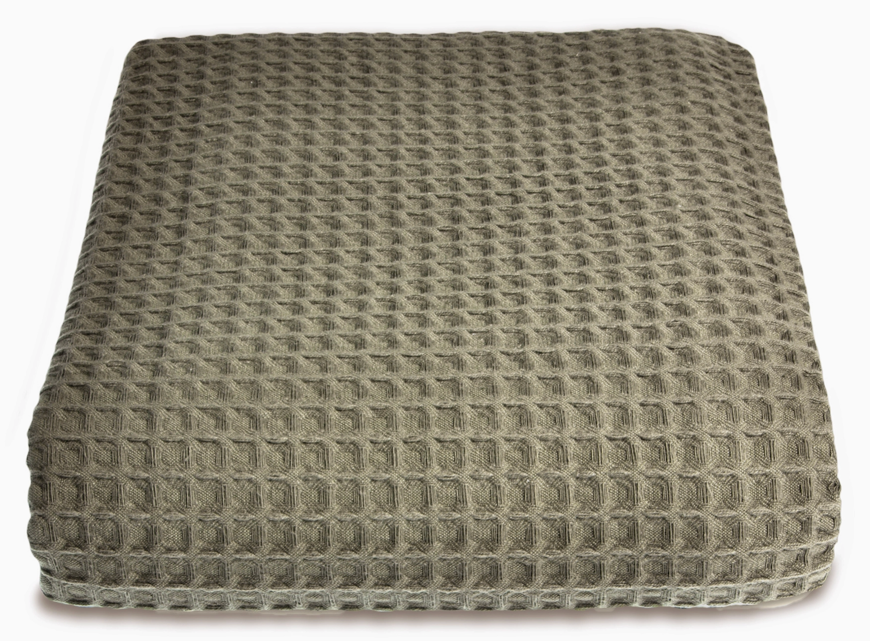 Cotton Waffle Throw for Couch and Instruments