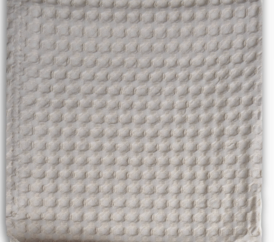Cotton Waffle Throw for Couch and Instruments